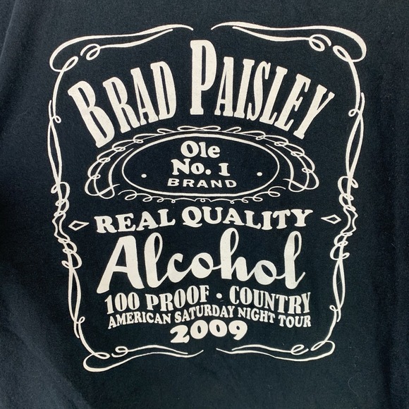 Brad Paisley 2009 Tour T Shirt Country Music T Shirts XL VTG Concert T Shirt - Picture 2 of 9